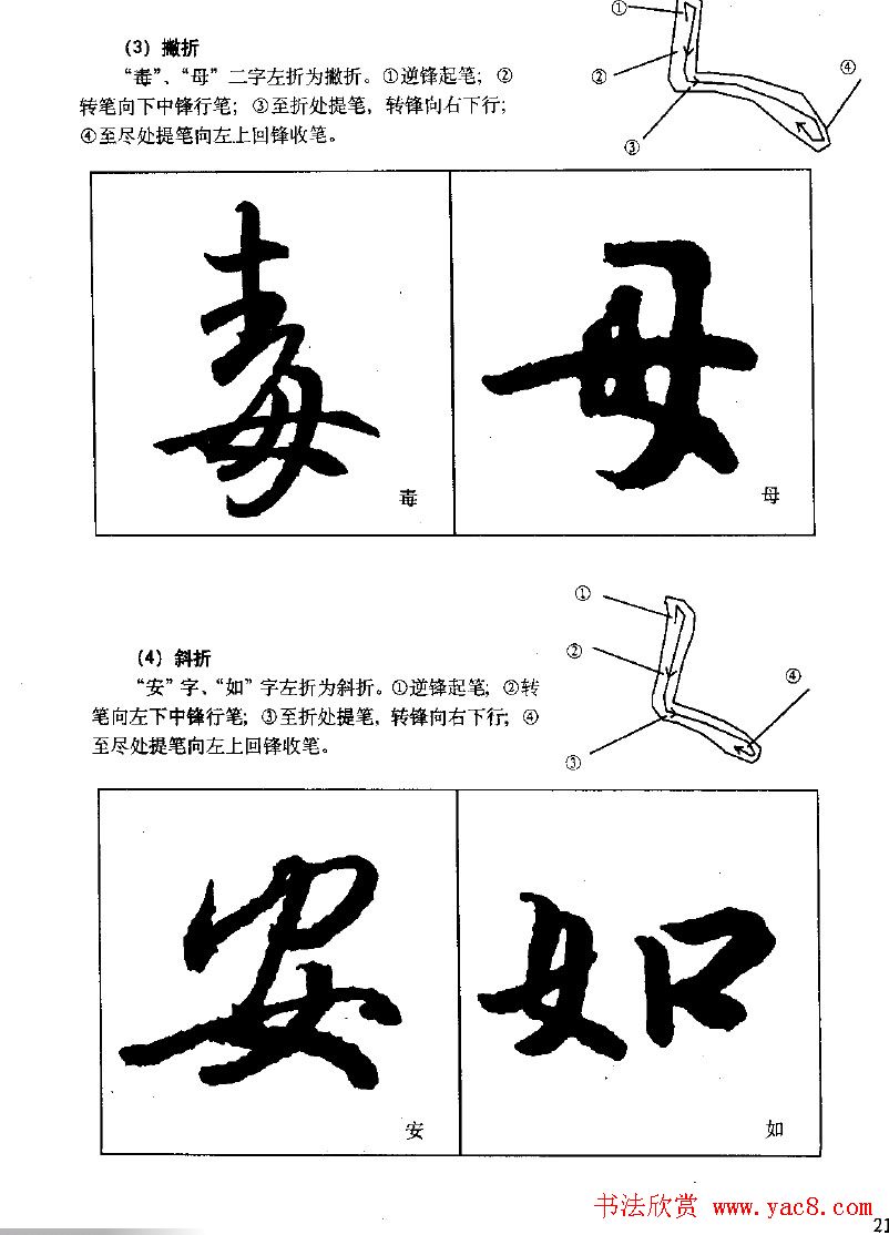 《王羲之行书入门》书法字帖用笔篇