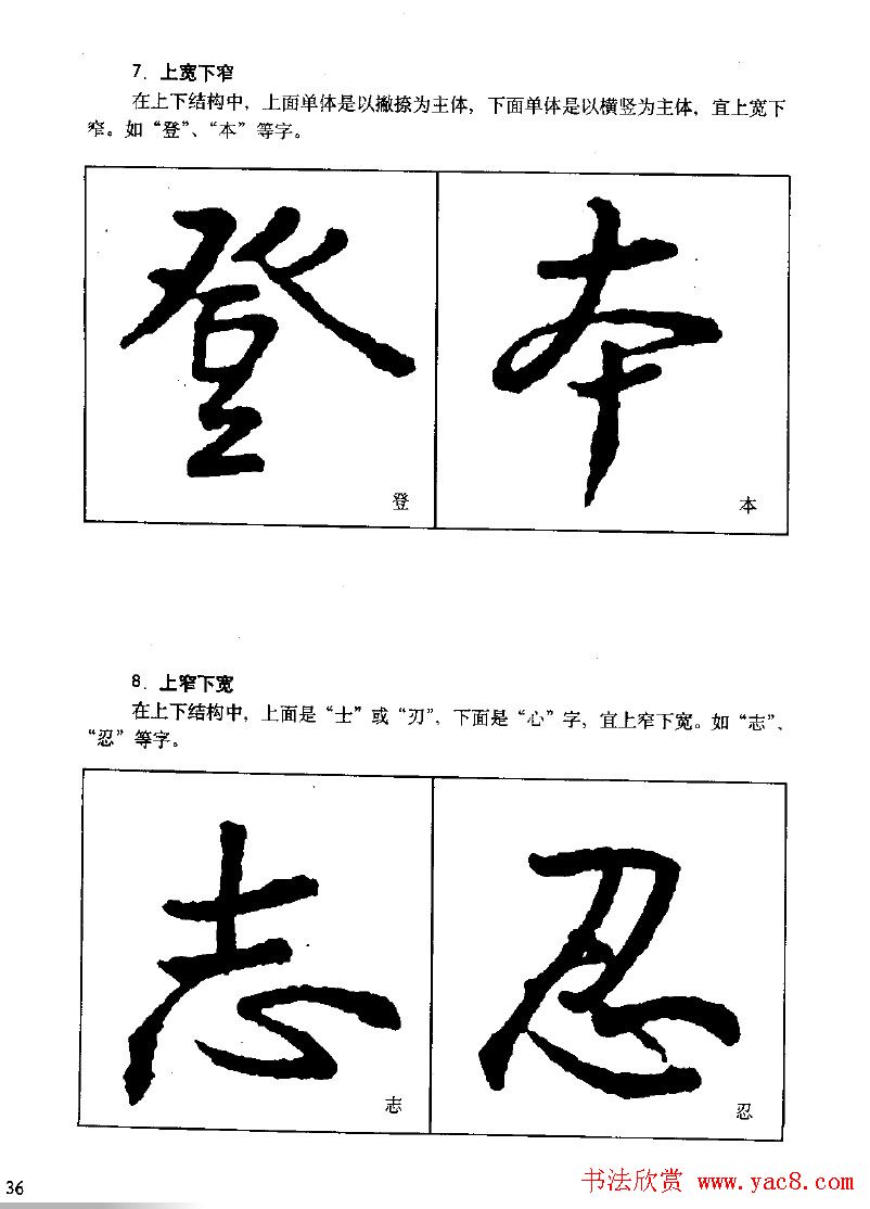 《王羲之行书入门》书法字帖结体篇