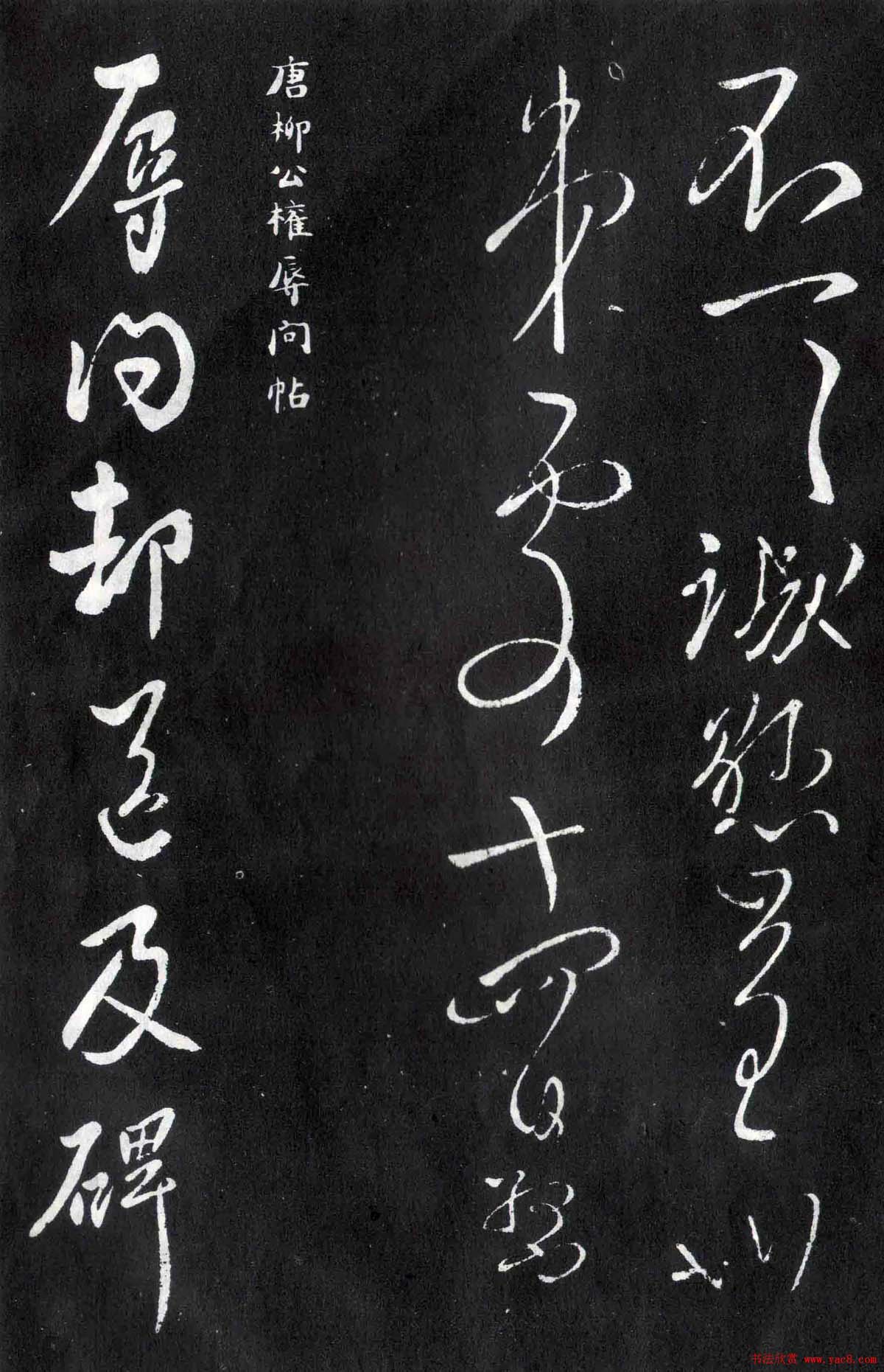 柳公权行草书法欣赏《圣慈帖》等