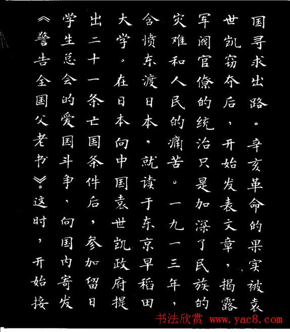 张瑞龄小楷欣赏《李大钊烈士碑文》