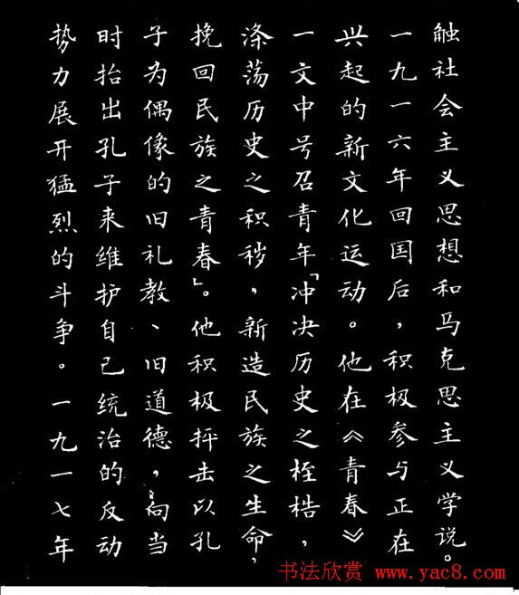 张瑞龄小楷欣赏《李大钊烈士碑文》