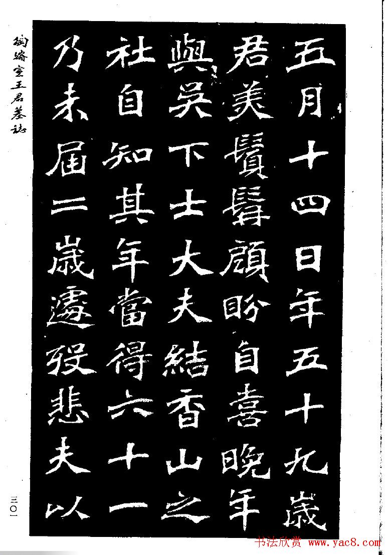 陶浚宣魏书欣赏《王君墓志》