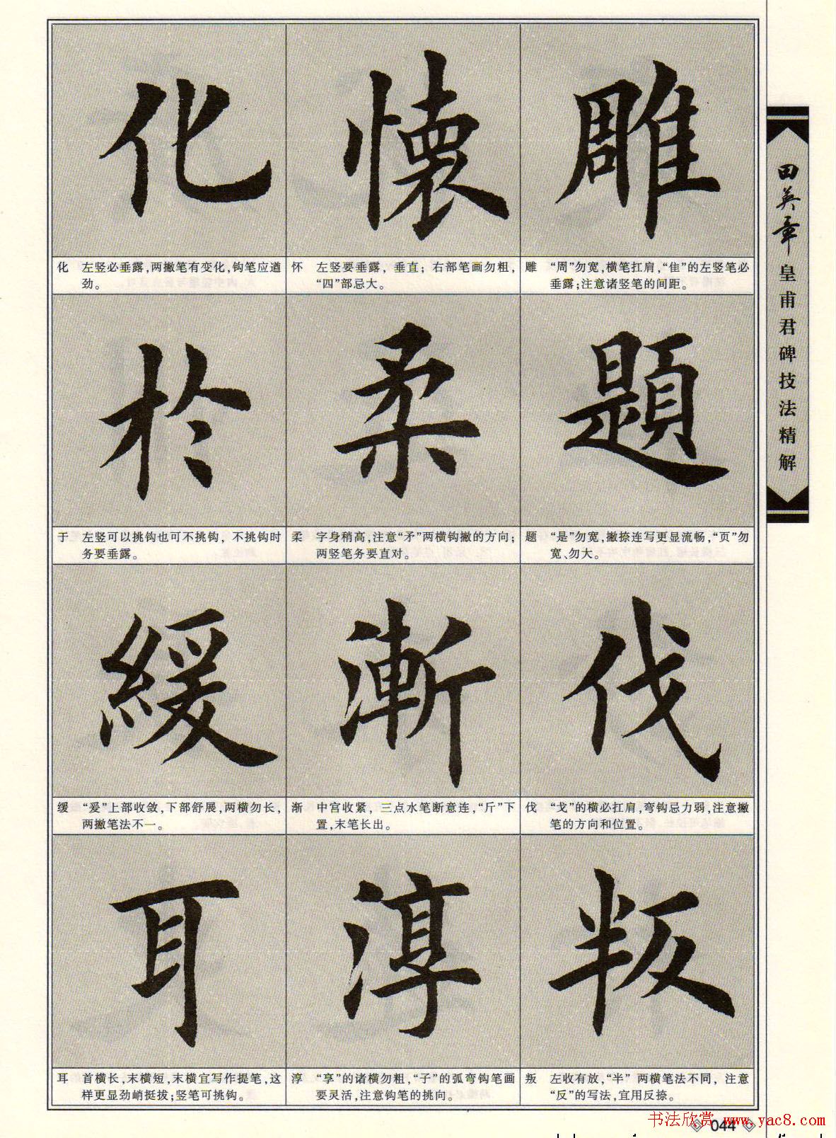 《田英章九成宫碑技法精解》字帖下载