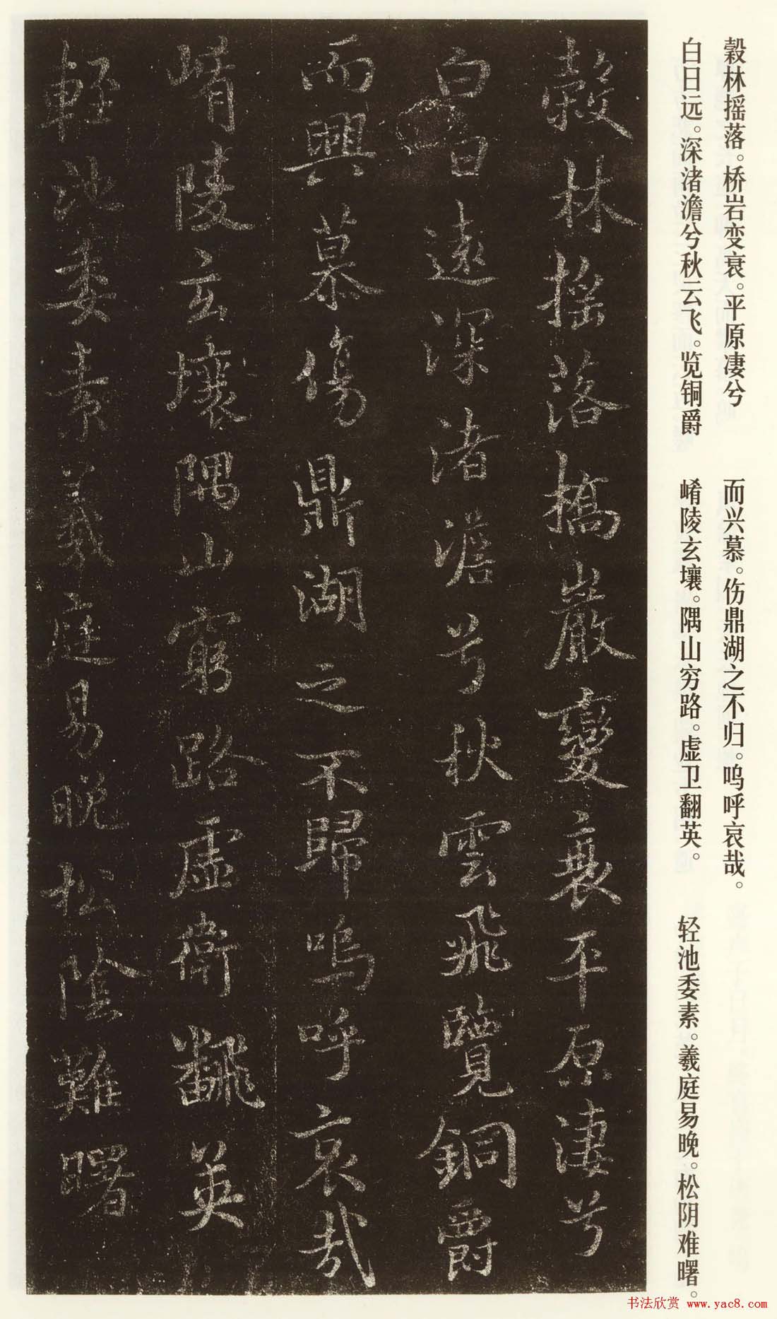 褚遂良书法作品欣赏《文皇哀册》