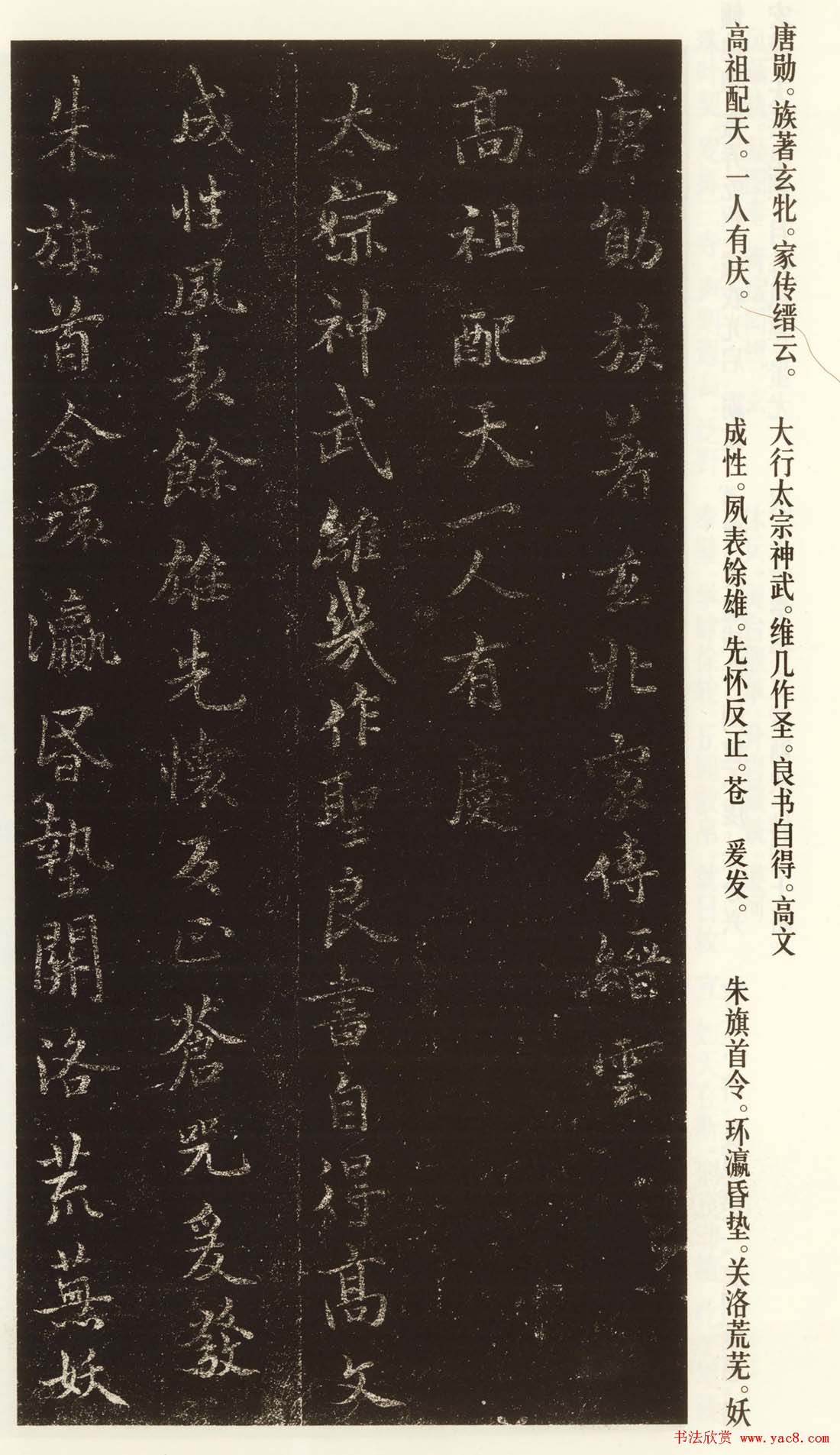 褚遂良书法作品欣赏《文皇哀册》