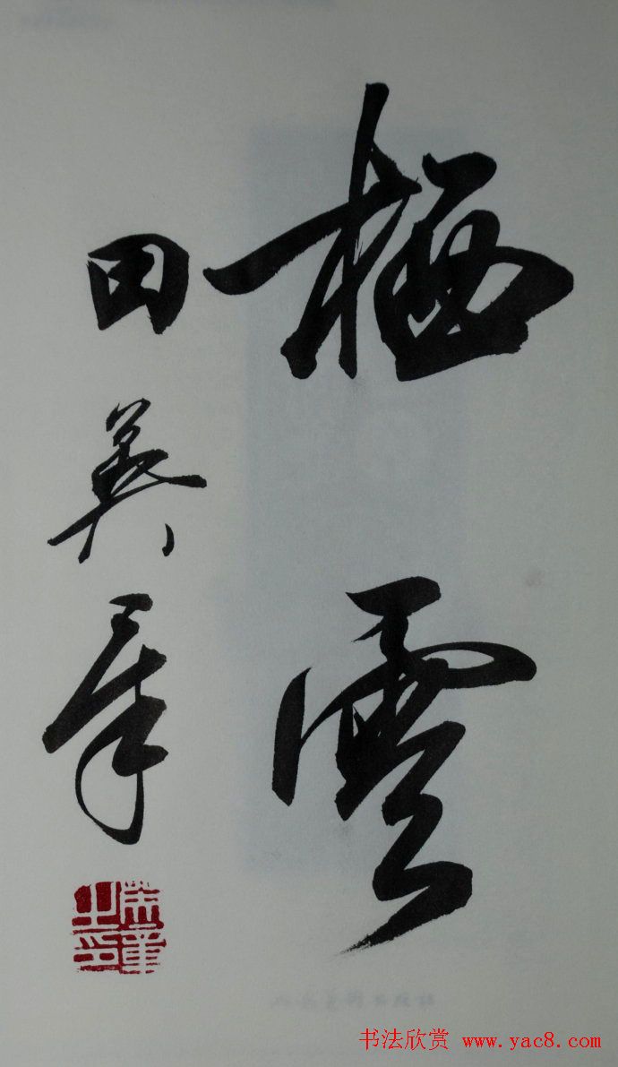 田英章2字行草书法作品第二辑