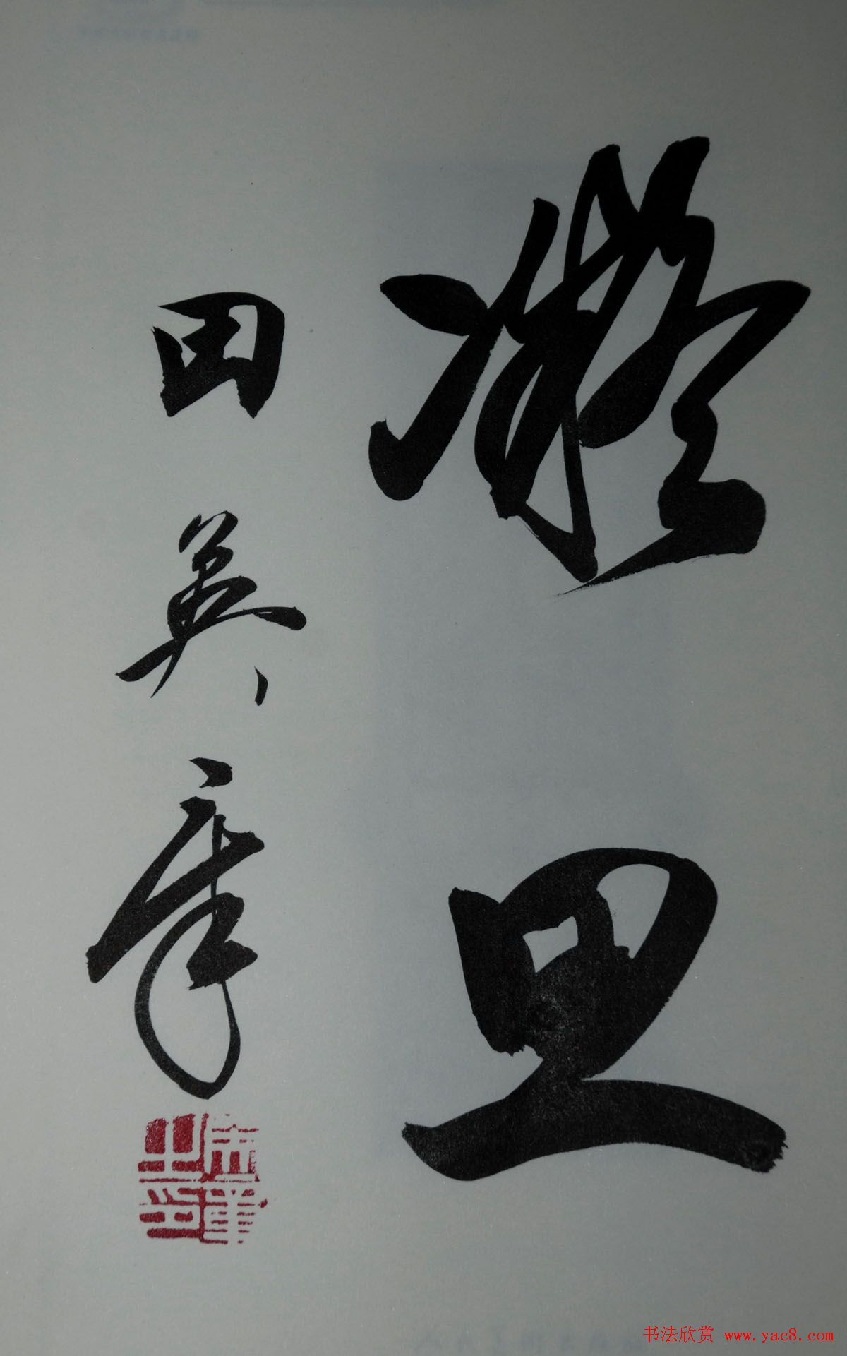 田英章2字行草书法作品第二辑