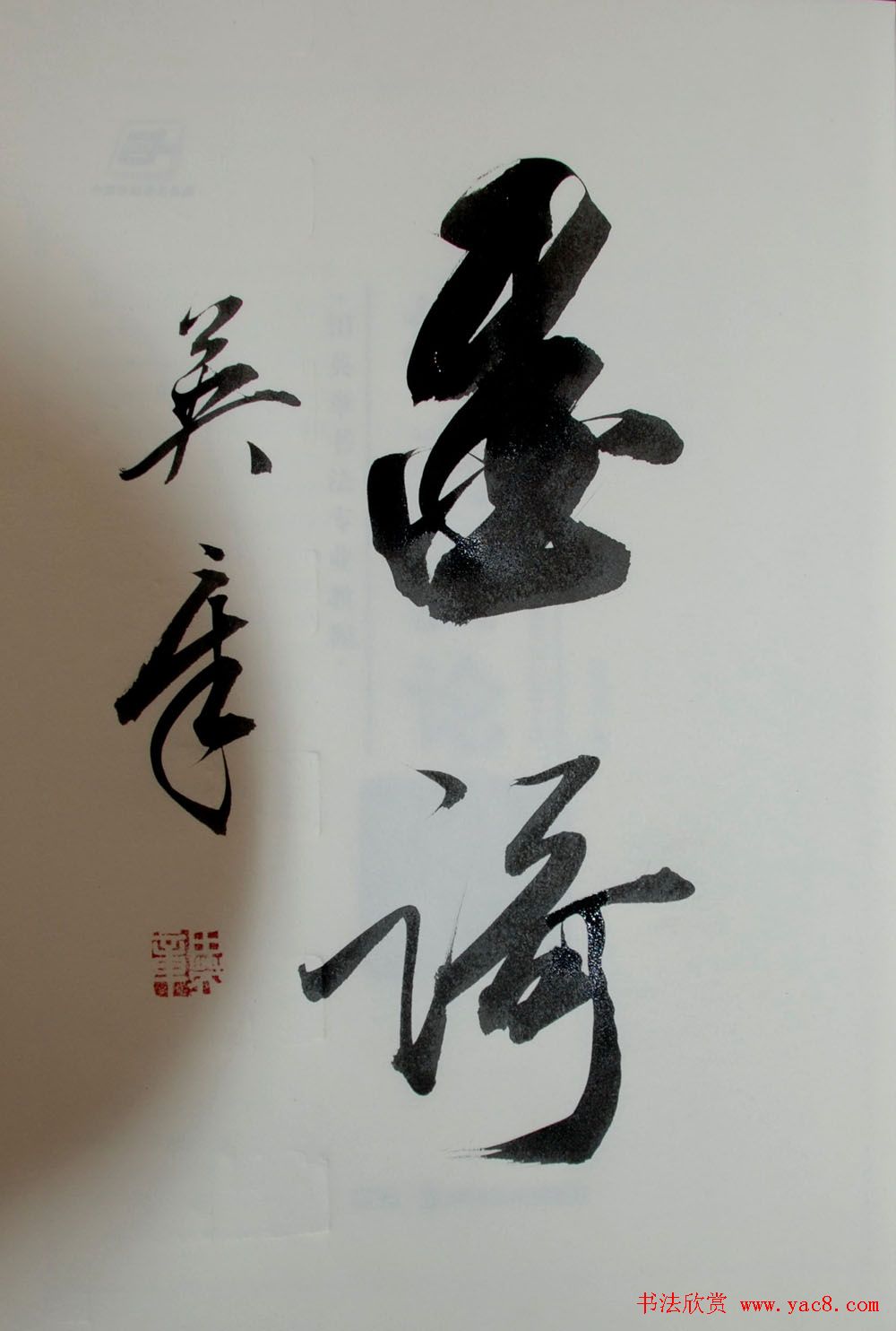 田英章书法2字作品欣赏第三辑