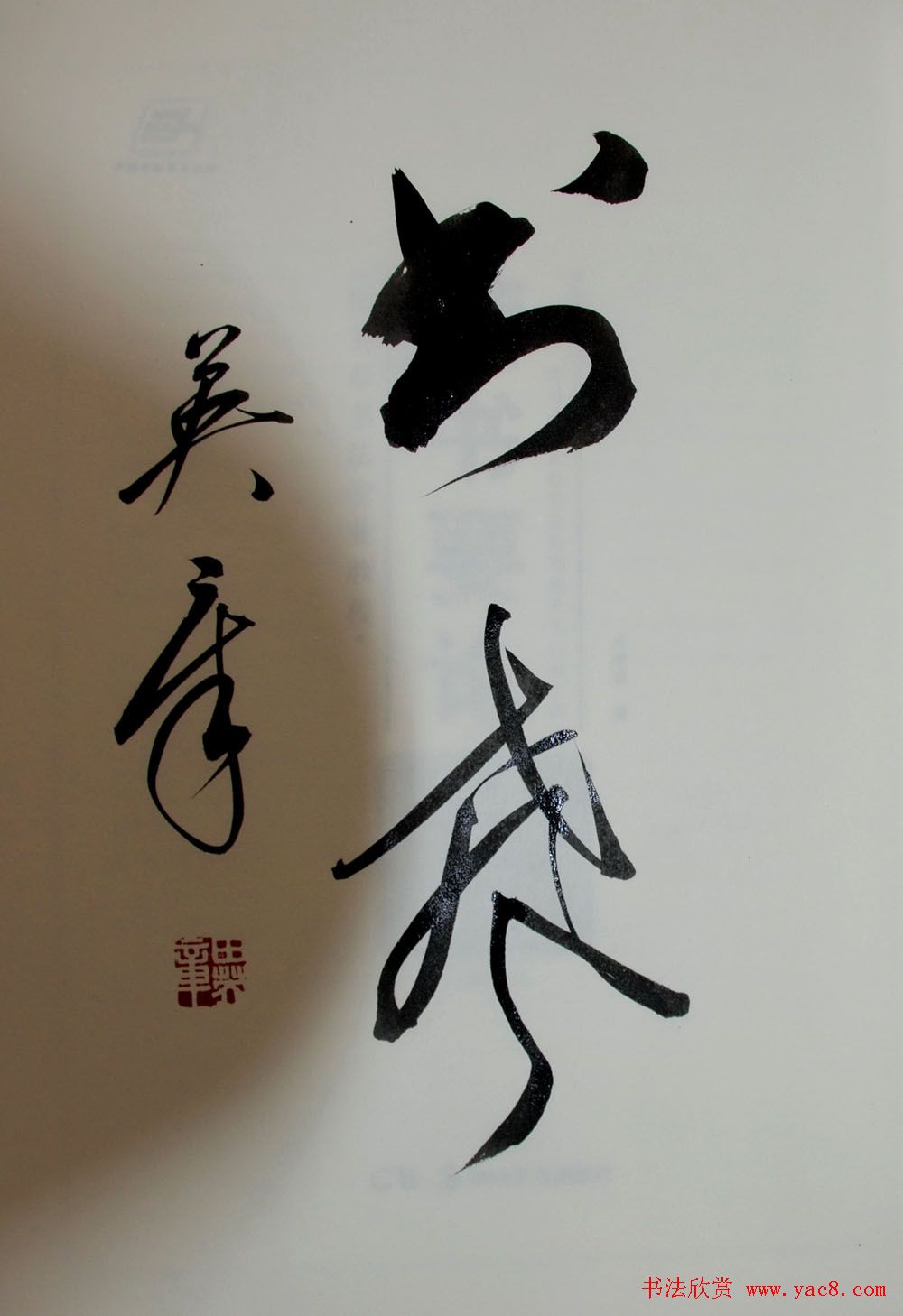 田英章书法2字作品欣赏第三辑