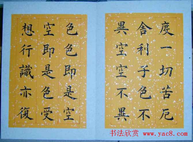 王利泉书法楷书欣赏心经册页