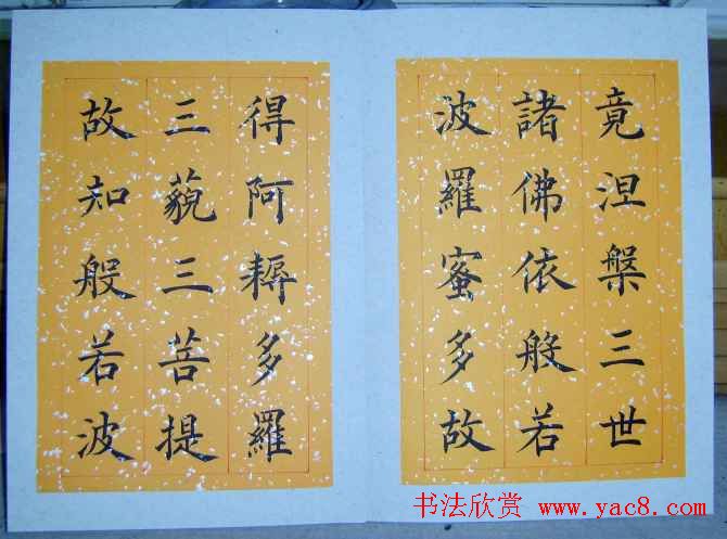 王利泉书法楷书欣赏心经册页