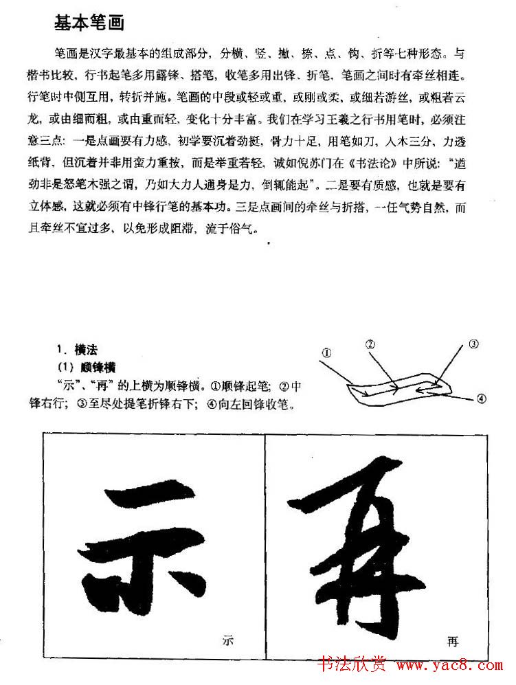 行书字帖下载《王羲之行书技法》