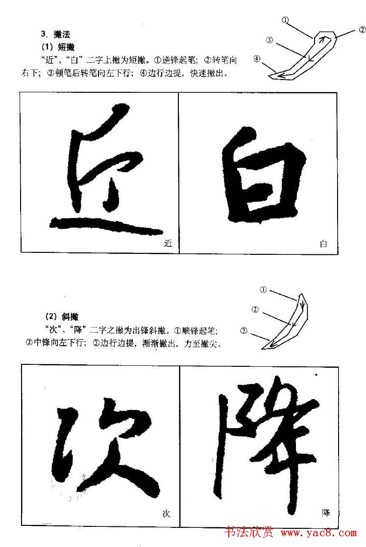 行书字帖下载《王羲之行书技法》