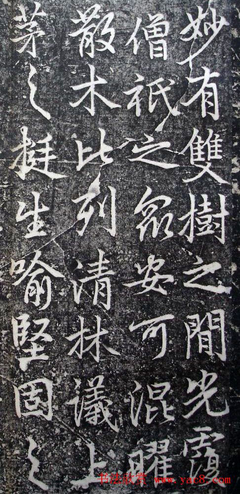 李北海李邕行书欣赏《婆罗树碑记》