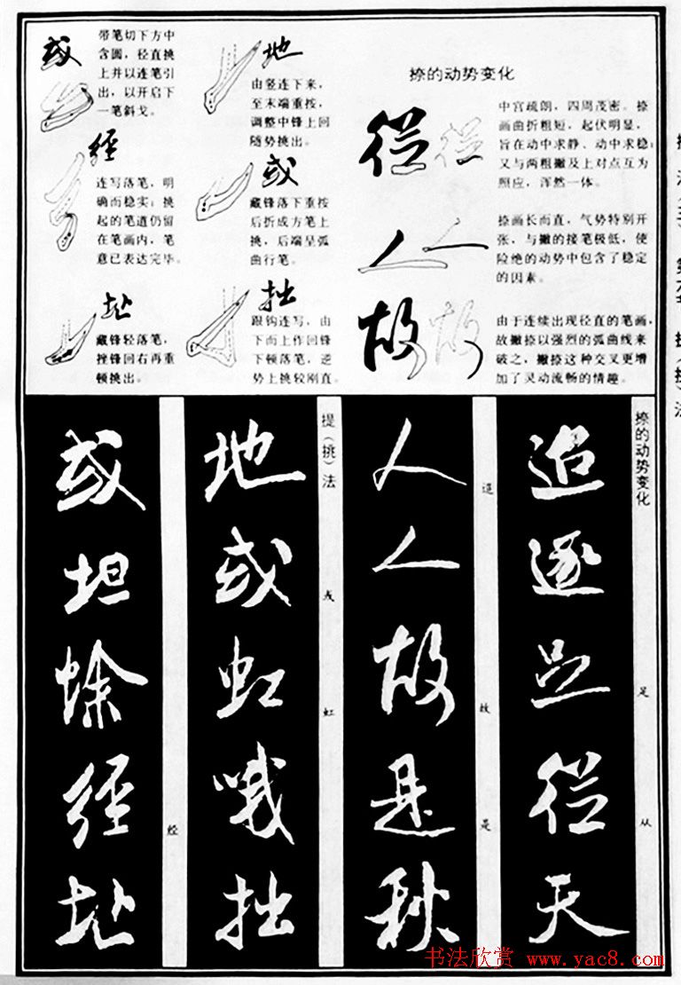 字帖教材《米芾行书笔法图解》