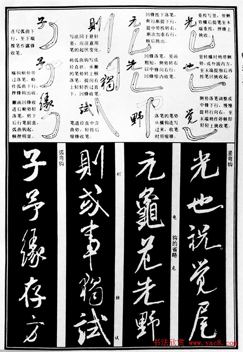 字帖教材《米芾行书笔法图解》