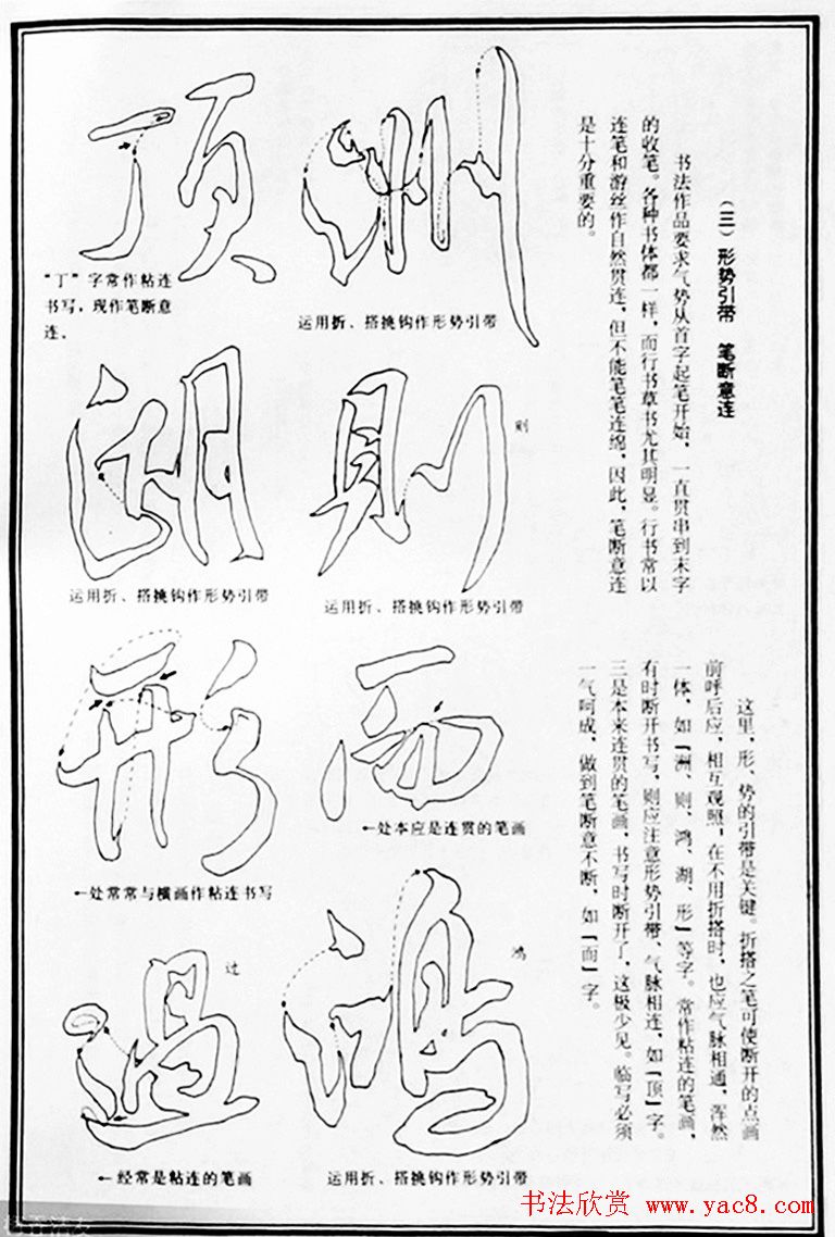 字帖教材《米芾行书笔法图解》