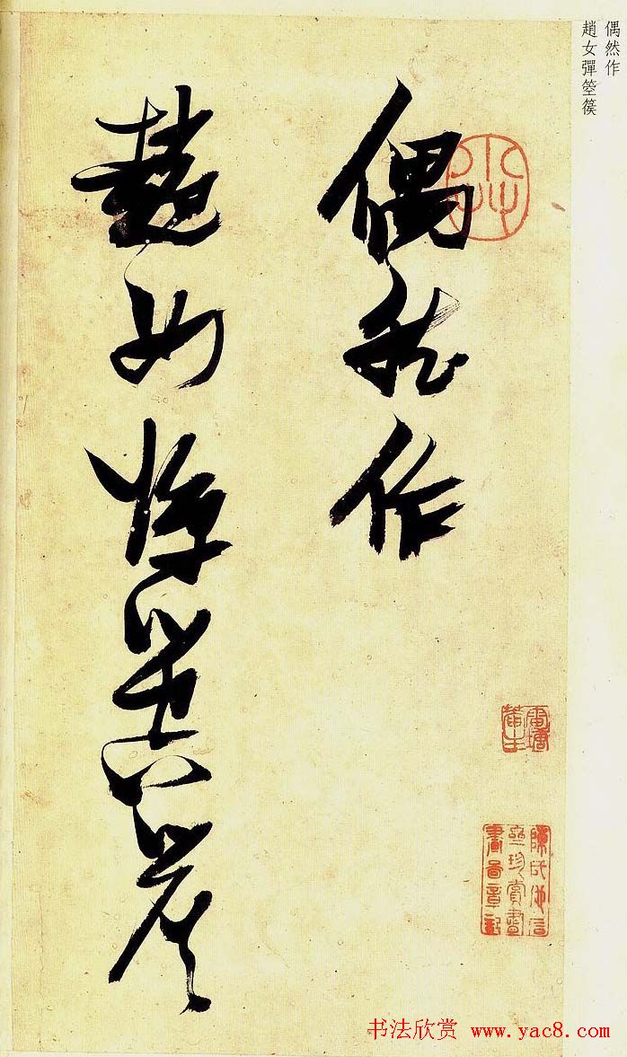 《明张瑞图草书偶然作》册页欣赏