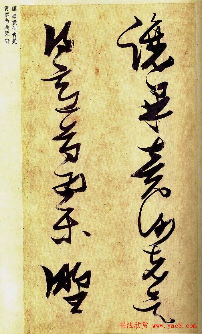 《明张瑞图草书偶然作》册页欣赏