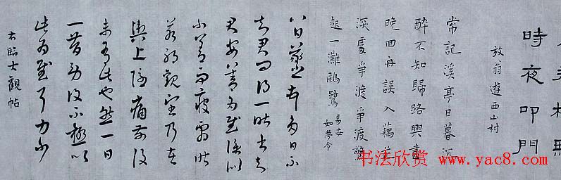 白谦慎书法长卷《晚明文人杂书卷》