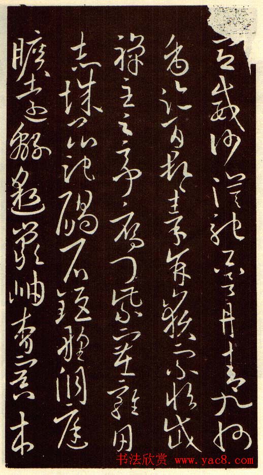 欧阳询字帖欣赏《草书千字文》