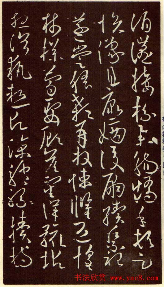 欧阳询字帖欣赏《草书千字文》