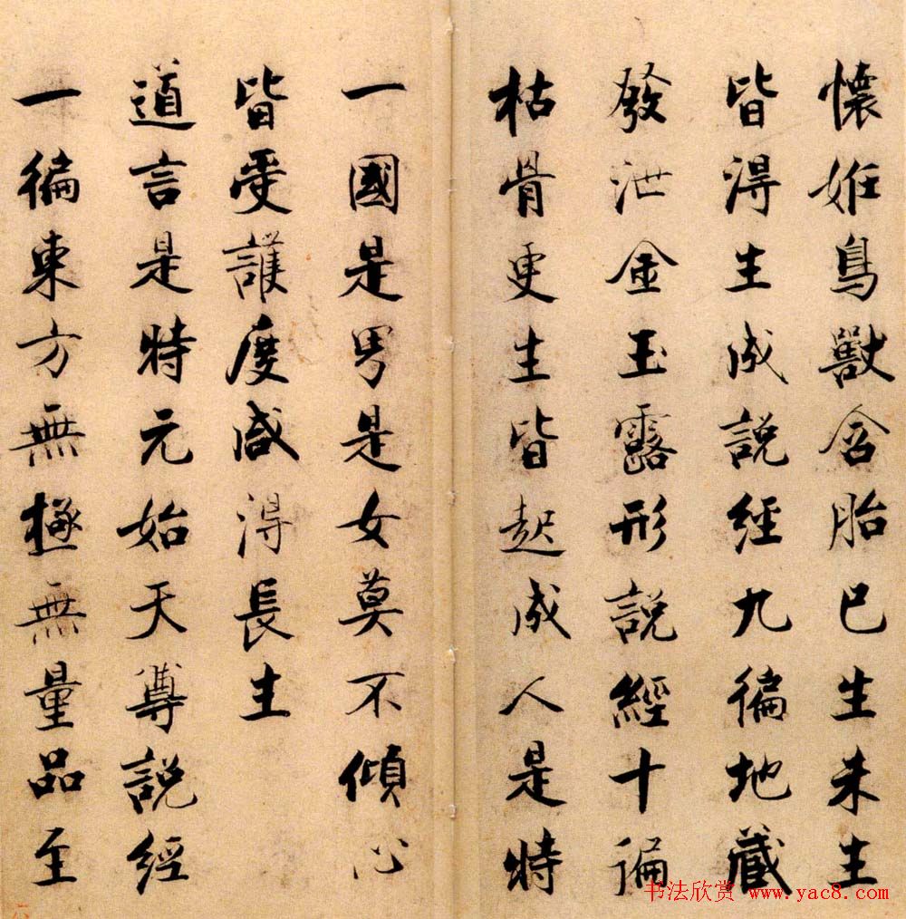 张即之书法字帖《度人经帖》