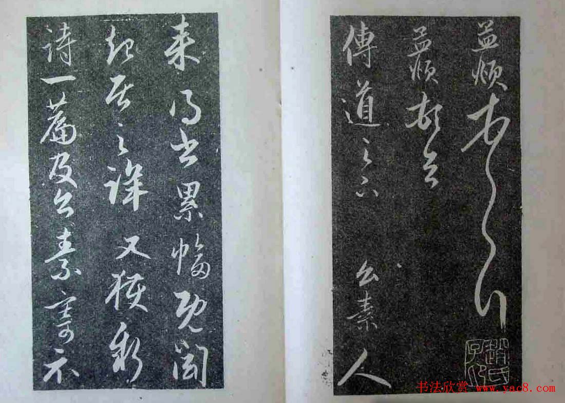 赵孟頫字帖《明拓赵松雪野竹图行书帖》