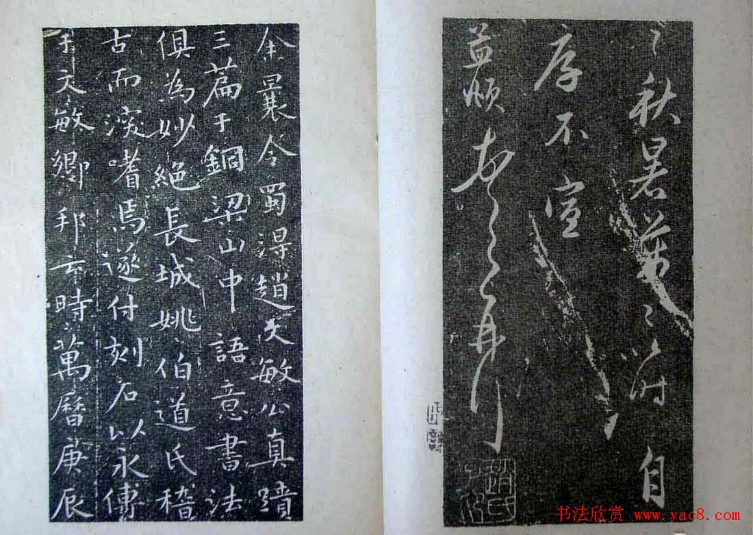 赵孟頫字帖《明拓赵松雪野竹图行书帖》