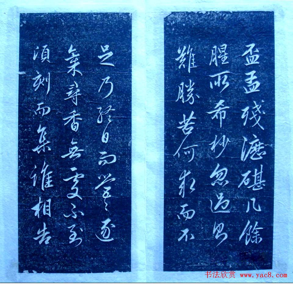 赵孟頫行书欣赏《憎苍蝇赋》拓本