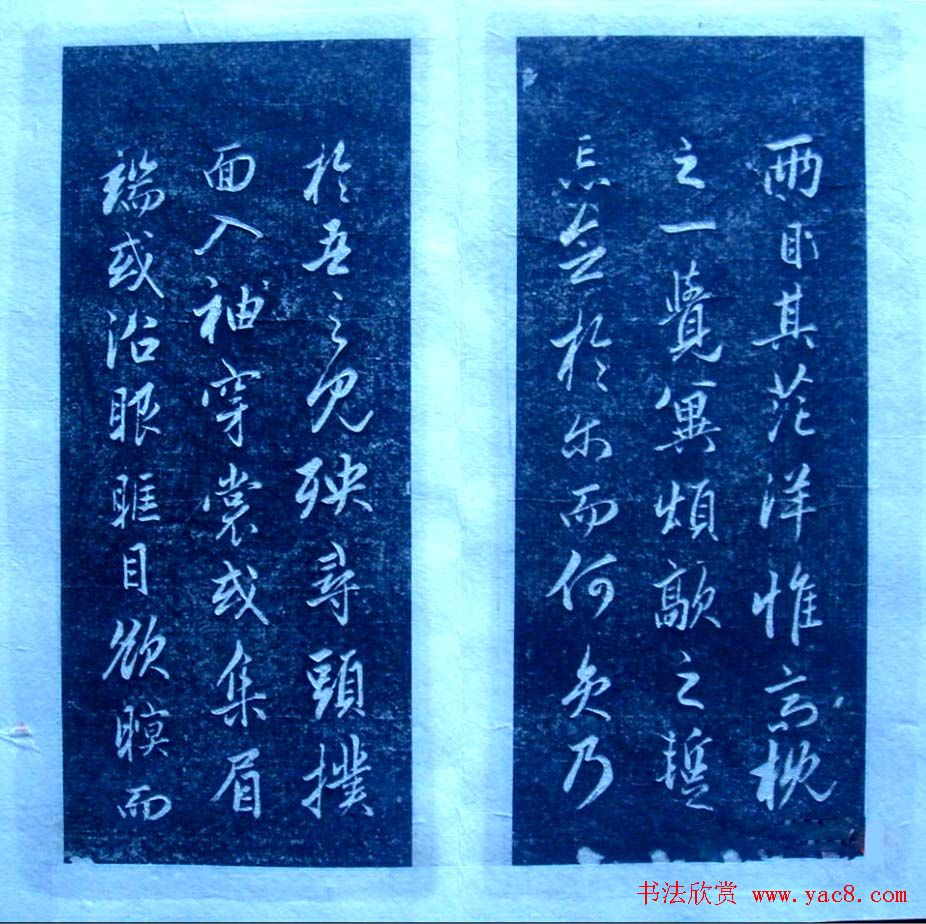 赵孟頫行书欣赏《憎苍蝇赋》拓本