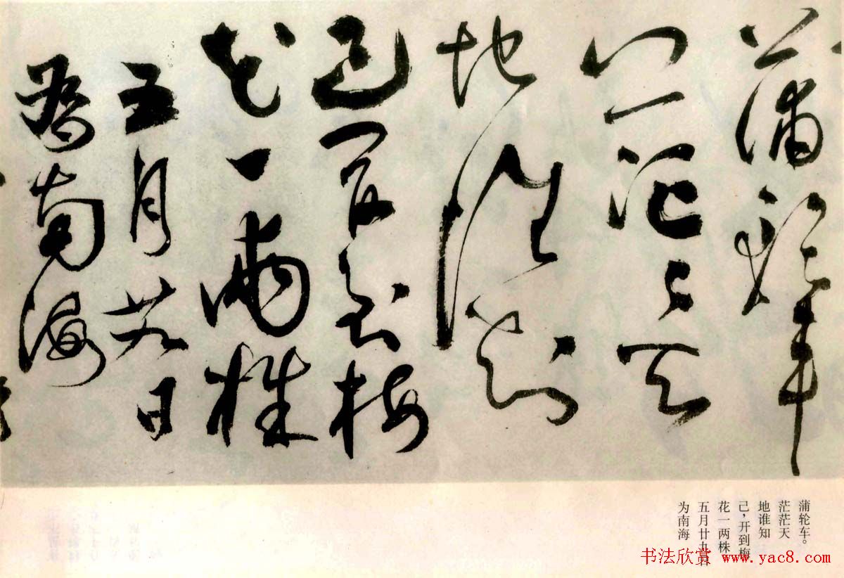 张弼草书欣赏《题水月轩手卷》