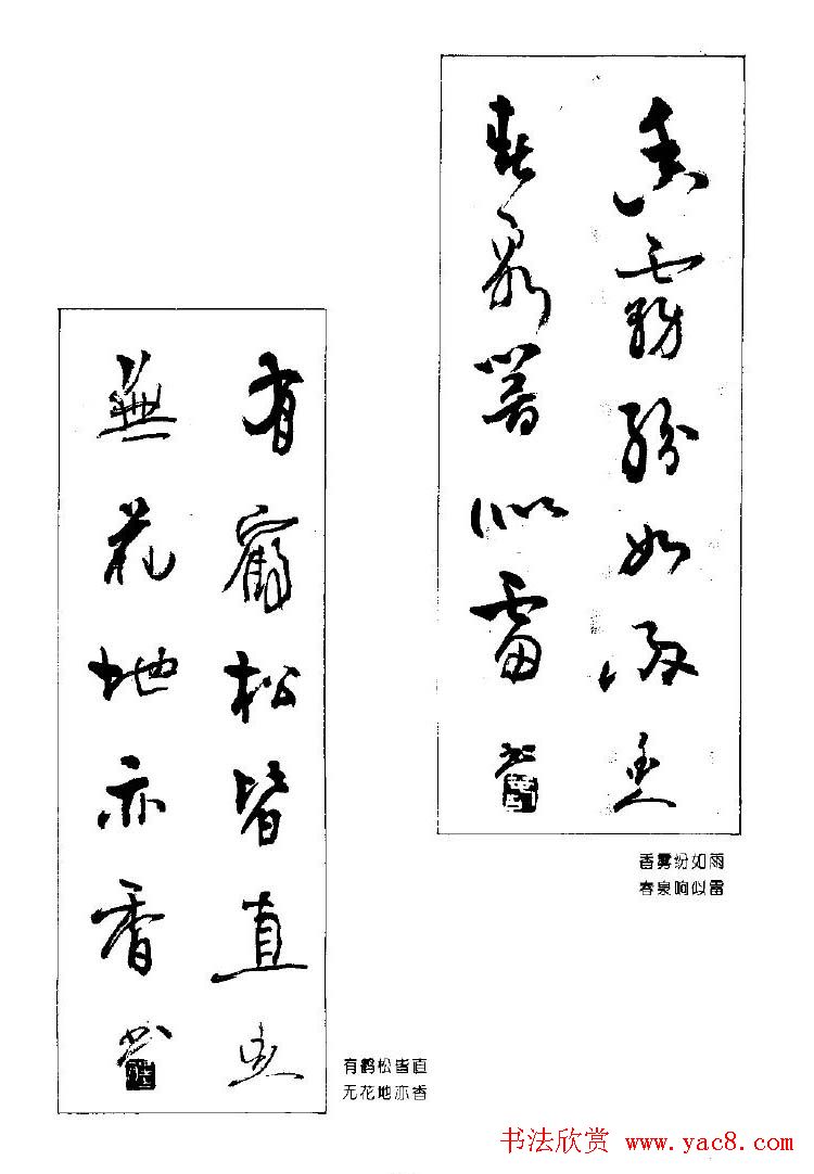 杨再春书法作品五言对联