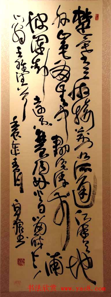 书法名家白狼《狂草书法展》