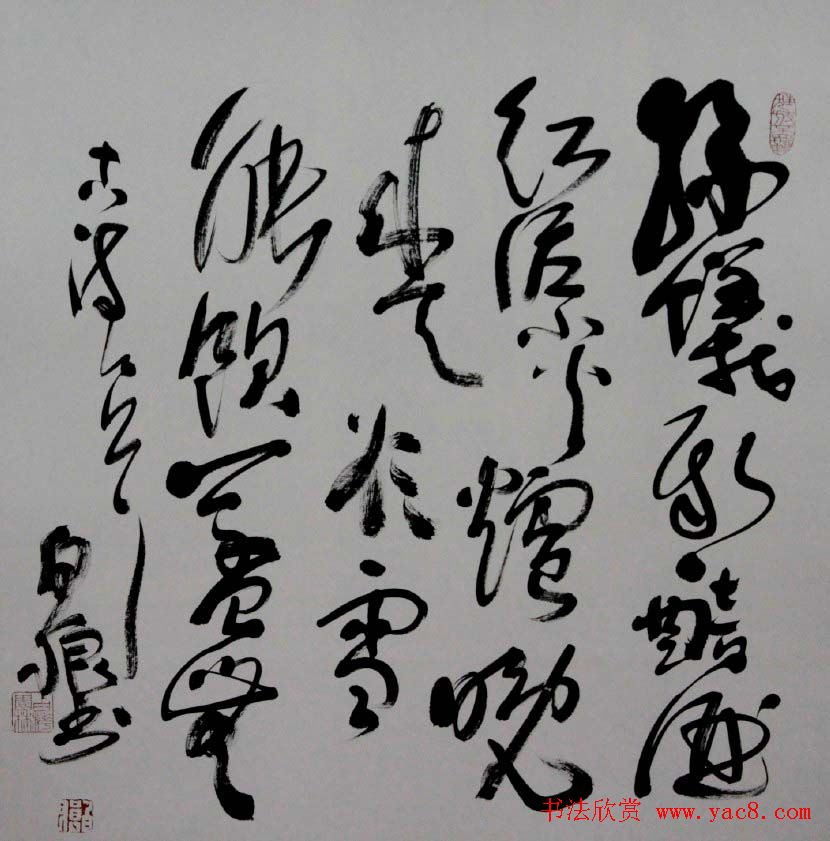 书法名家白狼《狂草书法展》