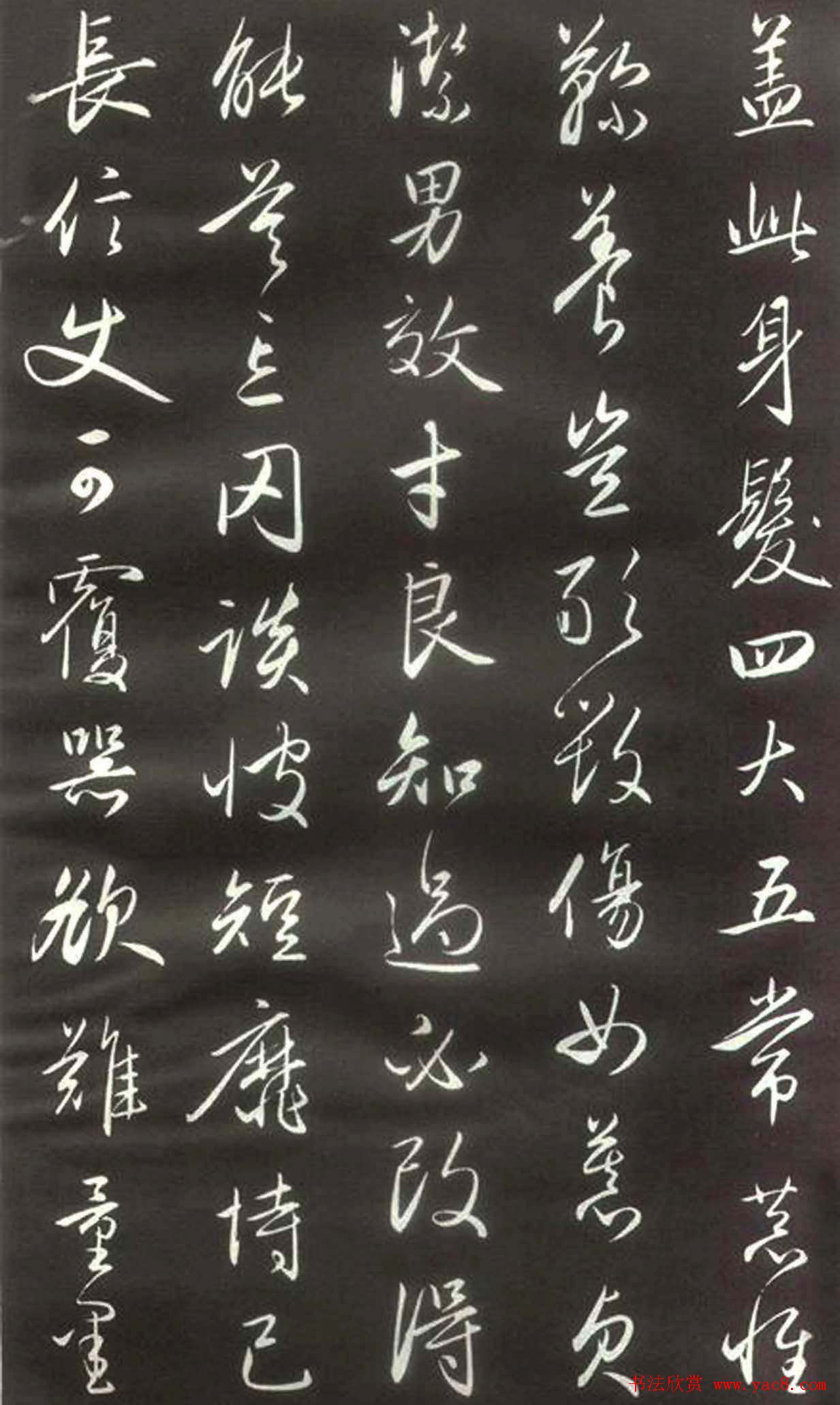 赵孟頫楷行草混合体《千字文》