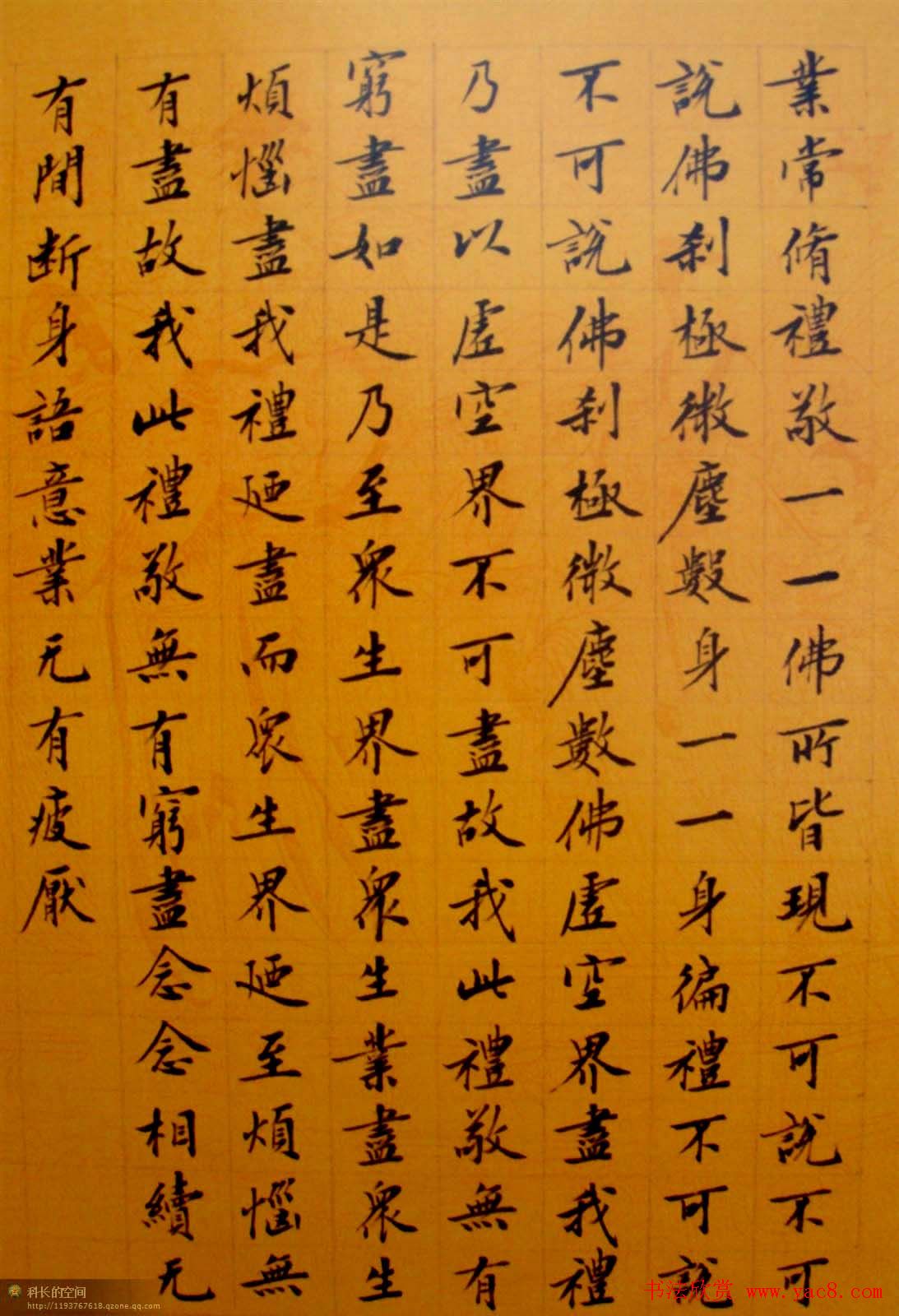 刘小晴小楷欣赏《华严经》