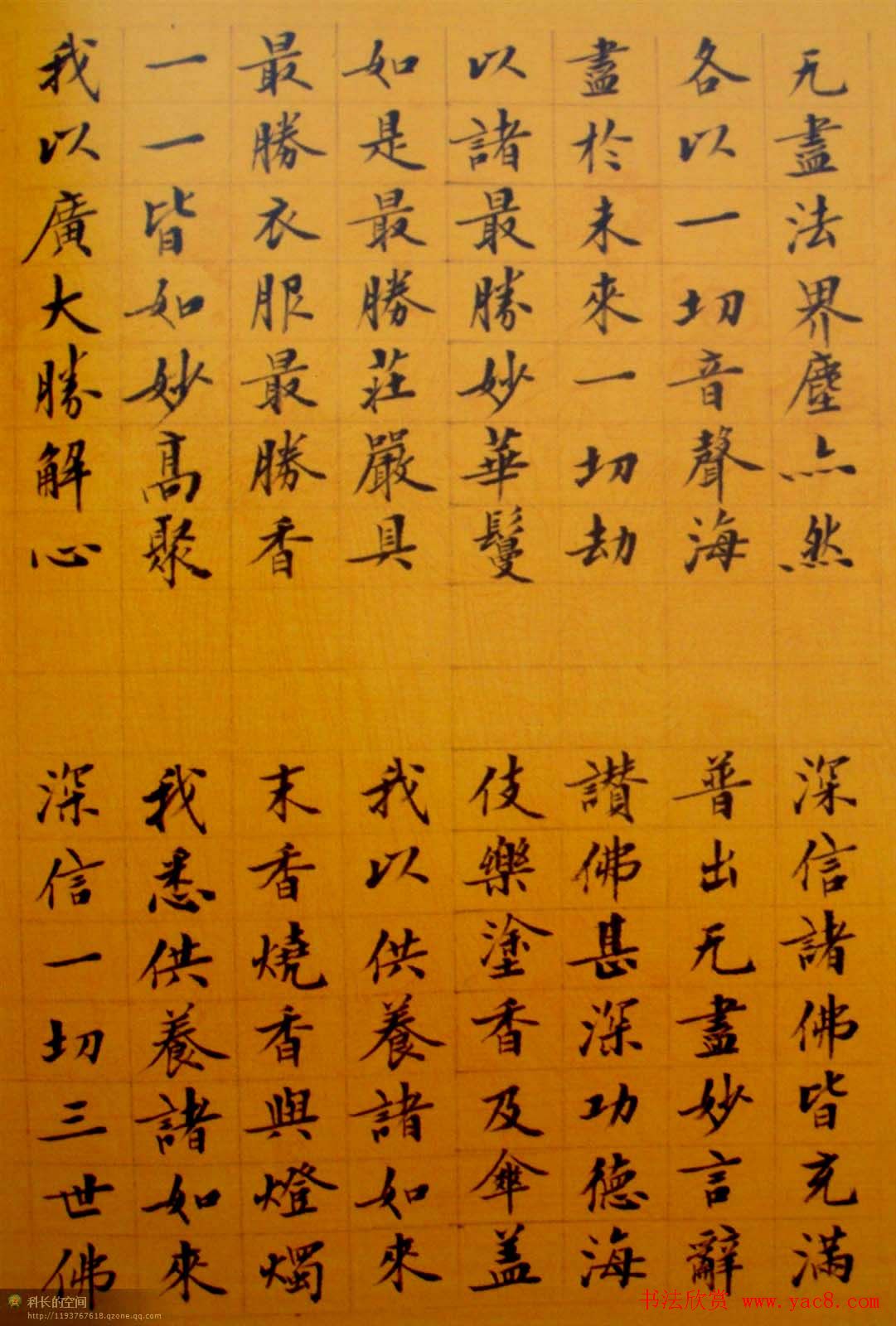 刘小晴小楷欣赏《华严经》