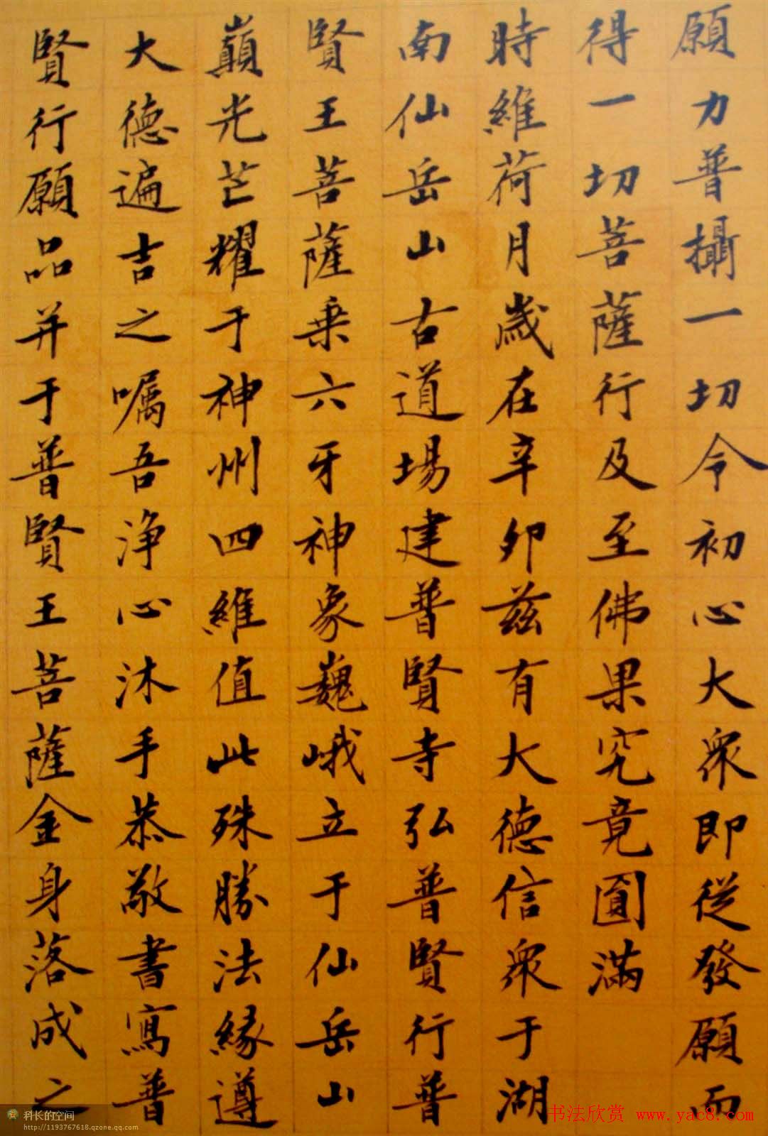 刘小晴小楷欣赏《华严经》