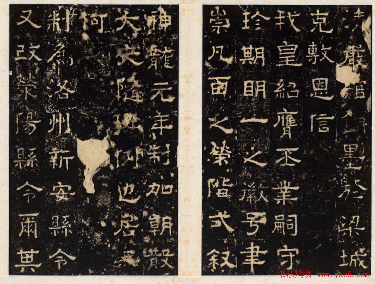 王守哲隶书欣赏《卢正道清德碑》