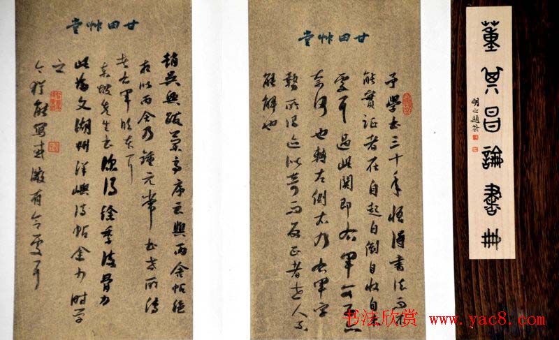 典雅书法册页小品欣赏