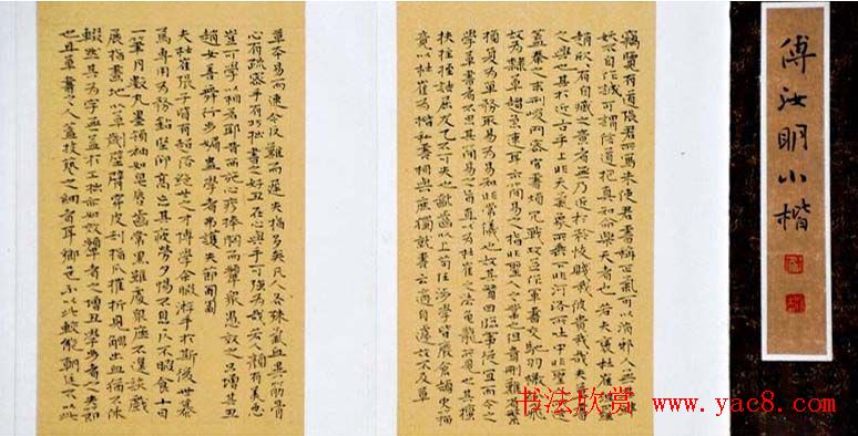 典雅书法册页小品欣赏