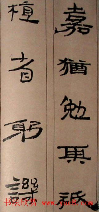 字帖欣赏:简牍集字《千字文》