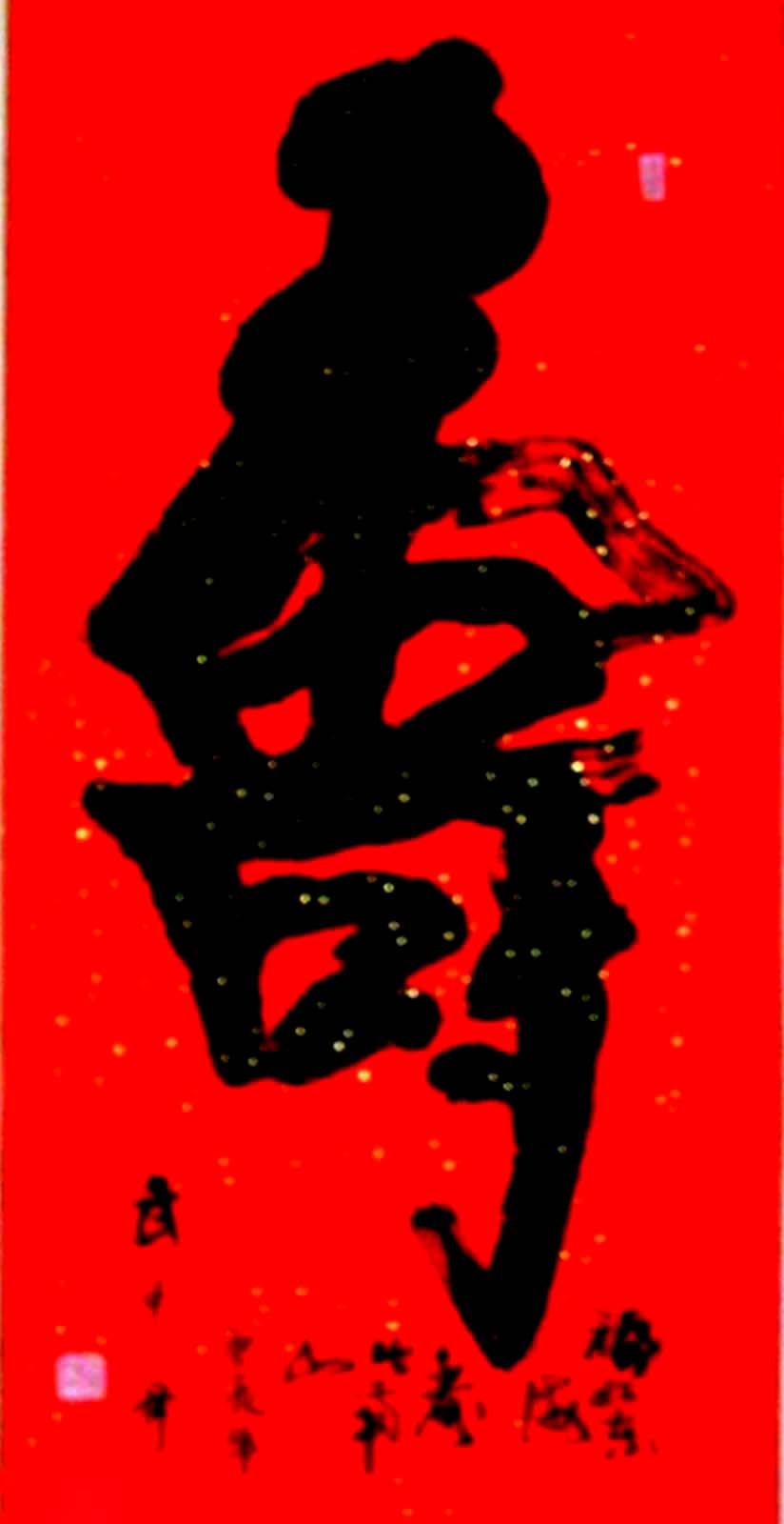 寿字书法作品欣赏武中奇书