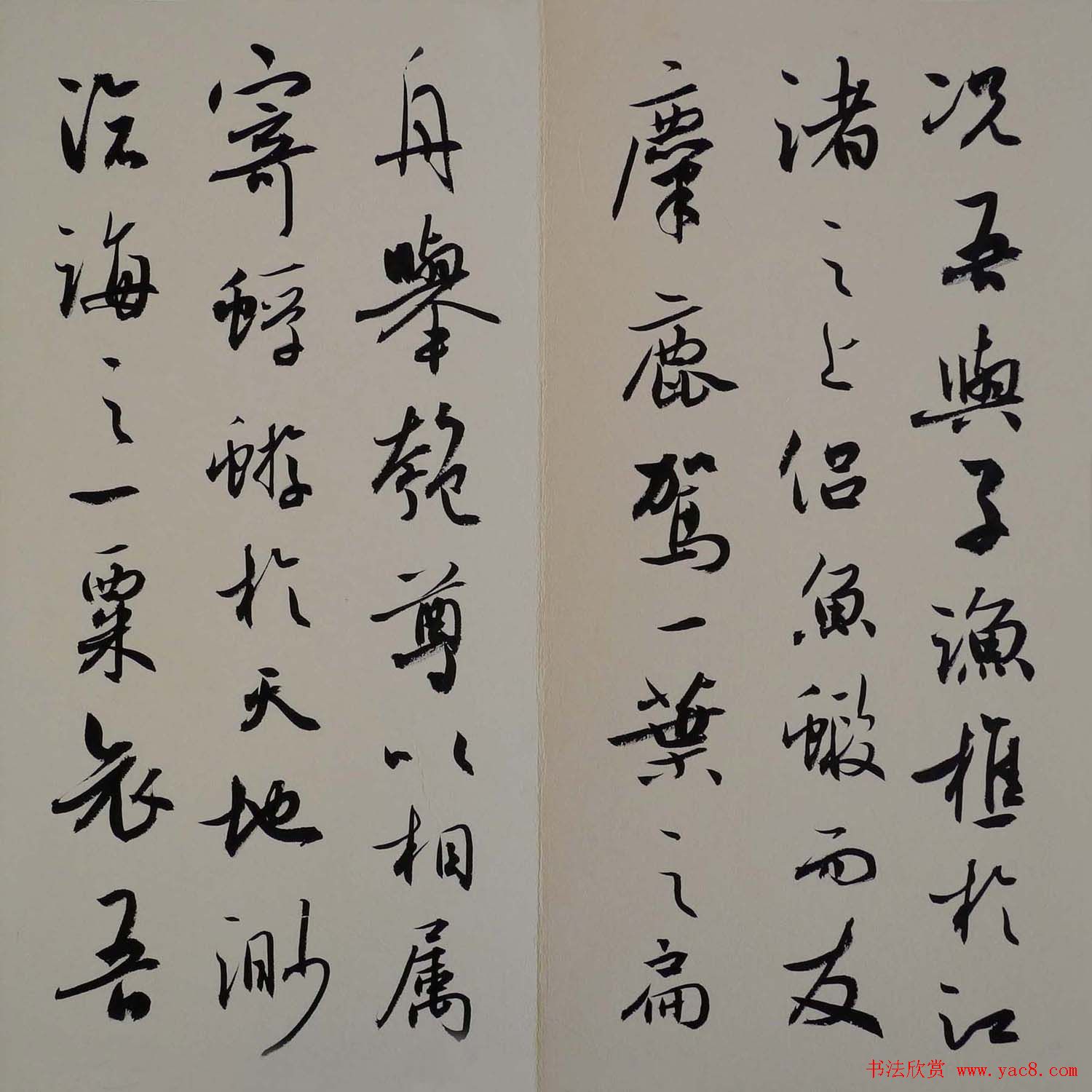 方放书法作品欣赏《苏轼赤壁赋》