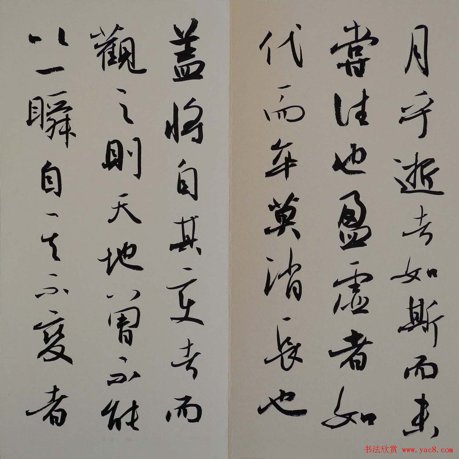 方放书法作品欣赏《苏轼赤壁赋》