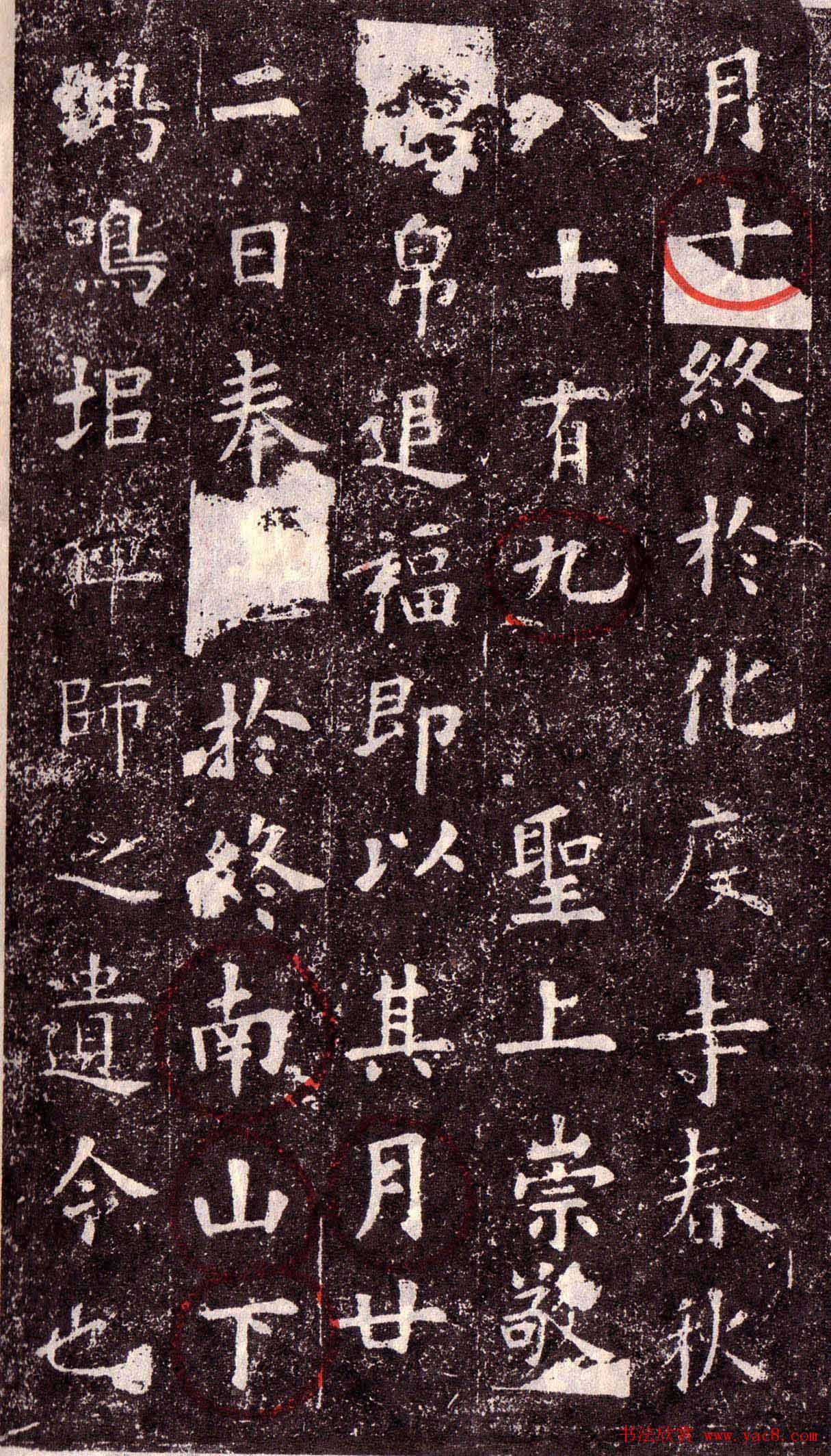 欧阳询楷书欣赏《化度寺碑》