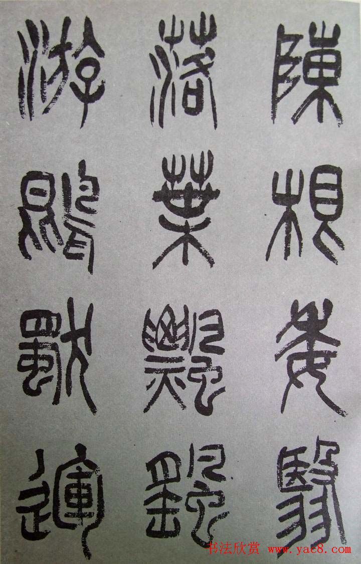 字帖欣赏《张树侯篆书千字文》