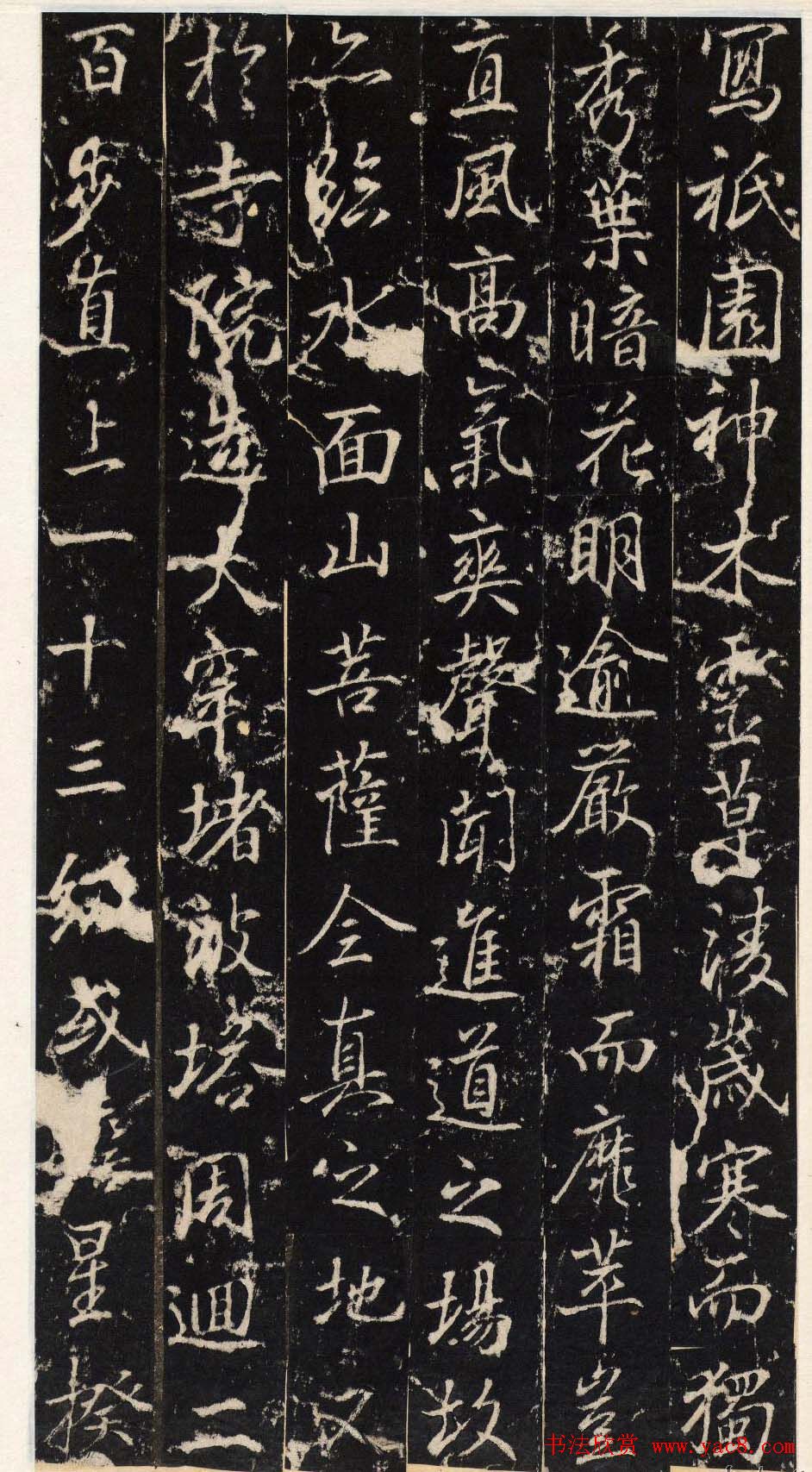 唐代行书碑刻隆阐法师碑铭