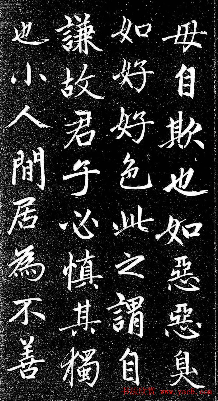 赵孟頫行楷字帖《松雪斋法书-大学》